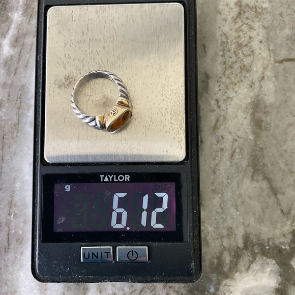 David Yurman Noblesse Citrine Ring - Picture 9 of 10